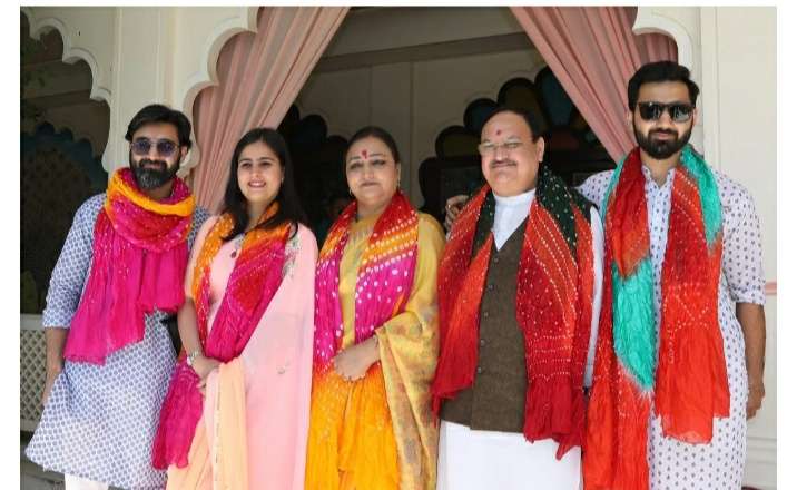  राजस्थान से फिर ले जाएंगे बीजेपी अध्यक्ष नड्डा  बहू, 25 जनवरी को जयपुर की रिद्धि से बेटे हरीश की शादी