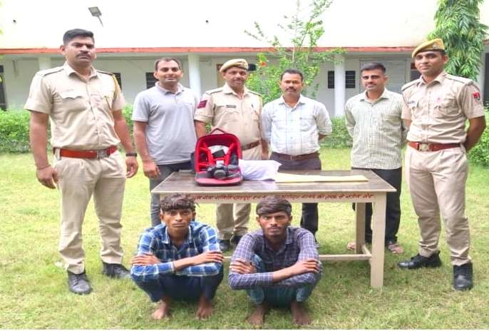 शाहपुरा में मोबाइल शोरूम से चोरी का खुलासा, दो गिरफ्तार, एक नाबालिग निरूद्