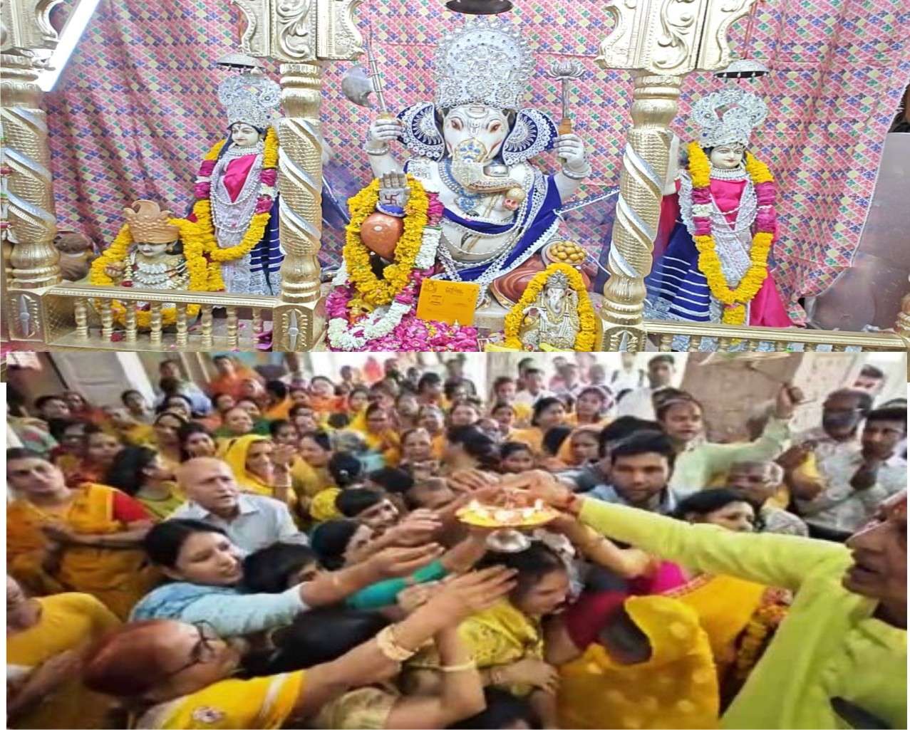 VIDEO श्री सिद्ध गणेश मंदिर के 50वें पाटोत्सव के पहले दिन भगवान गणेश जी को द‍िया निमंत्रण,  29 को भव्य भजन संध्या , 30 मई को निकलेगा बेवाण